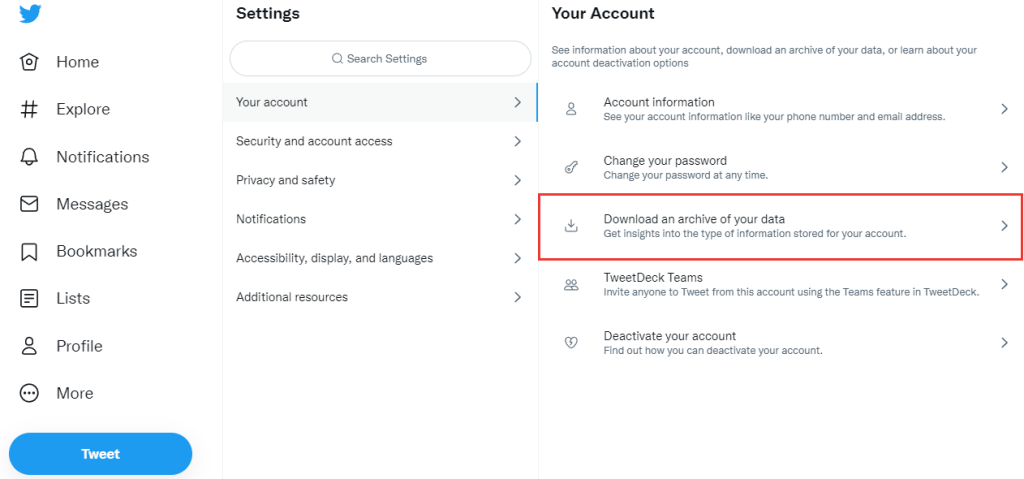 how to archive twitter account 01